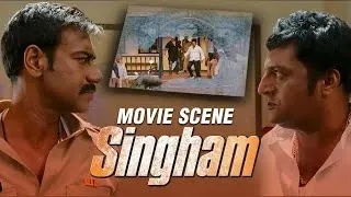 Singham: Prakash Raj's Threatening Encounter with Ajay Devgn at Colva Police Station | Rohit Shetty