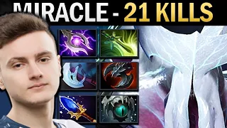 Faceless Void Dota Gameplay Miracle with 21 Kills and Skadi