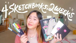 I Finished 4 Sketchbooks in 2 Weeks ✏️📓💖 (& Art Q&A!)