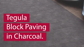 Tegula Block Paving in Charcoal