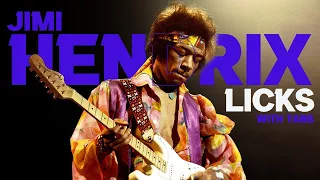10 Jimi Hendrix licks with TAB (Jimi Hendrix Guitar Lesson)