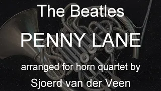 Penny Lane | The Beatles | for horn quartet (scrolling)