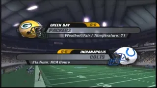 INDIANAPOLIS COLTS VS GREEN BAY PACKERS (NFL FEVER 2004) (Microsoft Xbox)