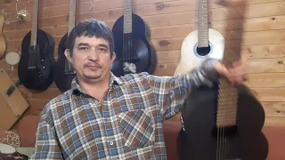 Ещё одна трансакустическая гитара. Поставил датчик Guitto GGP -02 на свою гитару из карбона.