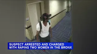 Suspect arrested, charged with raping 2 women in the Bronx