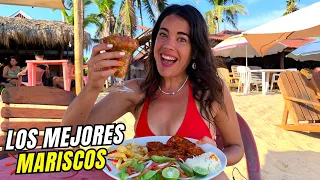 EXQUISITOS MARISCOS en OAXACA 🇲🇽 MAZUNTE |MEXICO| 4K