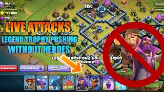 Th 13 Legend Trophy Pushing without Heroes | No Grand Warden / King | Th 13 Dragon attack strategy