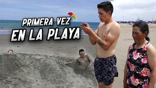 PRIMERA VEZ EN LA PLAYA (En familia) | John Valverde