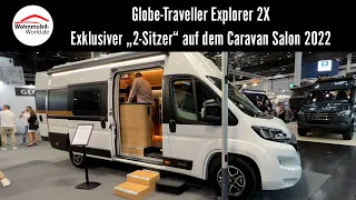Globe-Traveller Explorer 2X - Exklusiver "2-Sitzer" auf dem Caravan Salon 2022