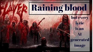 Slayer - Raining blood but every lyric is an AI generated image