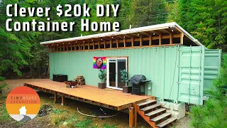 Couple Builds Clever $20k Shipping Container Home with NO Experience