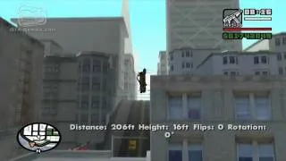GTA San Andreas - Walkthrough - Unique Stunt Jump #49 - Downtown (San Fierro)