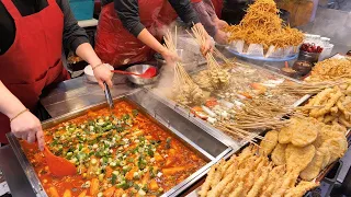 Overwhelming scale! Market Best 5 Tteokbokki, Tempura / Korean Street Food