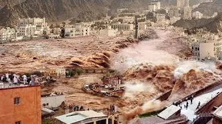 عمان الآن!! رياح سرعتها 350 كلم في الساعة فيضانات تسونامي مرعبة! أخطر إعصار بقوة 5 فريدي يضرب عبري