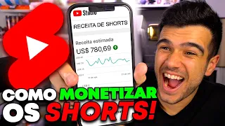 Como ATIVAR a MONETIZAÇÃO DOS SHORTS no Youtube!!