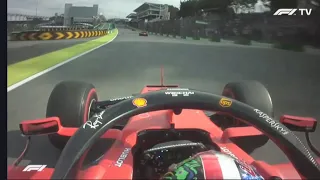 Leclerc and vettel collision.