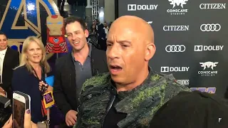 Vin Diesel at The World Premiere of Marvel Studios' "Avengers: Endgame"