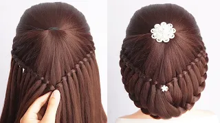 Celebrities' Secret For A Perfect Easy Hairstyle Step By Step | Braided Bun Hairstyle For Ladies