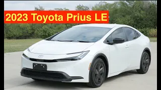 2023 Toyota Prius LE POV drive and walk around NEW Prius HyBrid Kansas City review #001344