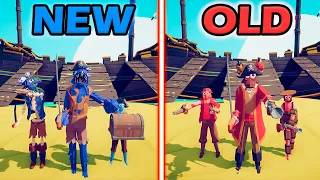 NEW PIRATE TEAM vs OLD PIRATE TEAM - Totally Accurate Battle Simulator | TABS