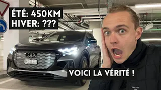 Autonomie d'un VE en hiver vs. en été: voici la réalité…(exemple Audi Q4)