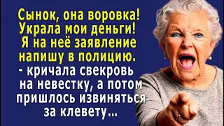 -  Она воровка! Украла мои деньги! – обвиняла свекровь невестку, а потом извинялась за клевету…