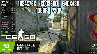 GT 120 | CS:GO - 1080p, 720p, 1024x768, 800x600, 640x480