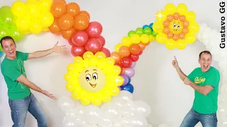 🤩 balloon decoration ideas ( BALLOON SUN ) Gustavo gg