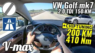 2016 VW Golf 2.0 TDI - Chip na 200 KM. Sprawdzamy V-max.