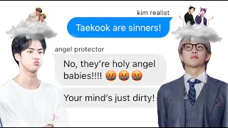 BTS TEXTS ► Namjin and the angel baby debate