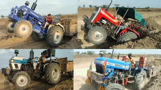 🧐कंपनी फिट्टेड ट्रैक्टरों का ओपन पॉवर टेस्ट Eicher 485 Farmtrac 45 Massey 245 And Sonalika 745 power