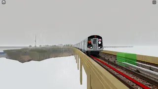 Roblox NYCTA R160B Alstom Rockaway Park (S)huttle Train To Rockaway Park