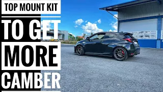 Toyota GR Yaris - Top Mount Kit, and how to get more camber.