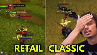 Leveling in Retail vs Classic