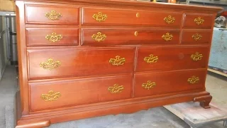 Restoration of a Solid Mahogany Dresser - Part 2