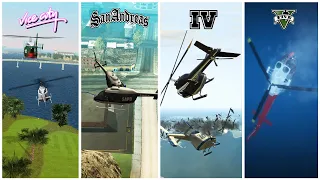 HELICOPTER COLLISIONS IN ALL GTA GAMES! (2002 - 2020)