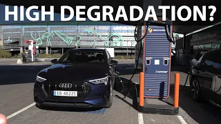 Audi e-tron 50/55 & Hyundai Ioniq 28 kWh degradation tests with Aviloo