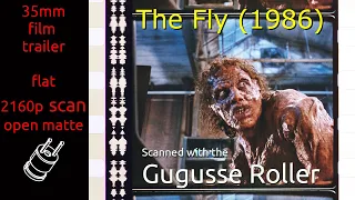 The Fly (1986) 35mm film trailer, flat open matte, 2160p