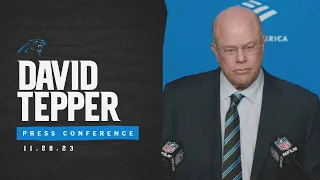 David Tepper speaks to the media about coaching change