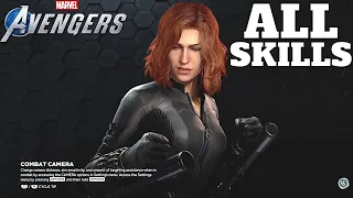 BLACK WIDOW - All Skills + Takedown + Support + Assault + Ultimate Heroic | MARVEL'S AVENGERS | PS 4