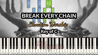 Break Every Chain (Key of C ) - Elevation Worship || Synthesia