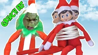 Bad Grinch Elf on the Shelf Steals Christmas