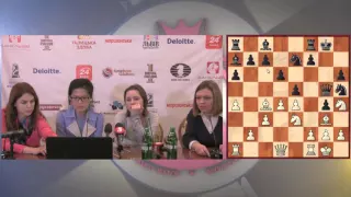 Women’s World Chess Championship Match. Round 6 press-conference.