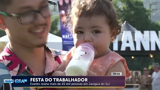 Festa do Trabalhador reúne mais de 20 mil pessoas em Jaraguá do Sul | Cotidiano | Tá Na Hora