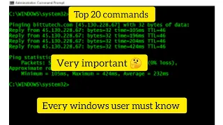 40 Windows Commands you NEED to know (in 10 Minutes) #windows11 #activation #cmd #commandprompt #top