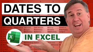 Excel - Convert Dates To Quarters (feat. Devin Rockford ModelOff Finalist) - Episode 1611