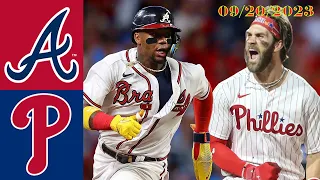 Braves vs Phillies [TODAY] September 20, 2023 - MLB Highlights | MLB Season 2023