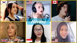 Who Sang It Better - Havana (South Korea, USA, Canada, England, Indonesia, Malaysia) Cover Battle
