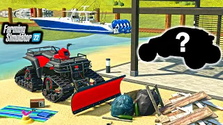 I BOUGHT AN ABANDONED BEACH AND FOUND THIS... ($975,000 FIND) | FARMING SIMULATOR 22