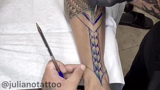 Polynesian Tattoo Freehand